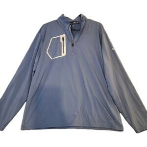 RLX Ralph Lauren Performance‎ Golf Classic Fit Quarter Zip Jersey Pullover Sz XL